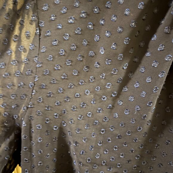 R & K Originals Women's Navy Blue Polka Dot Babydoll Dress ~ Size: 16 - Picture 3 of 4